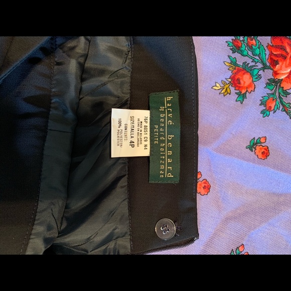 Harve Bernard Navy Blue A Line Skirt NWT - Picture 5 of 9